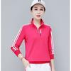 Internet celebrity stand-up collar sweater casual sports suit versatile spring and autumn new large size loose belly cover long sleeve two-piece set