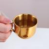 304 stainless steel mini cup, small wine cup, mouth cup, tea cup, coffee cup, casual cup, children's small water cup with handle