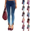 Women's Y2K Gradient Print Street Style Slim Fit Pants Side Slit Design Casual Sportswear Trousers for Daily Wear