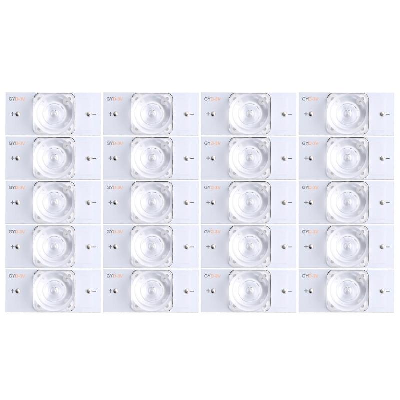 3V 6V LG6V Lamp Beads LED Backlight Bead with Opt Lens Fliter for TVs Repair Perfect for 32-65inch Screens