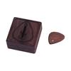 Guitar Pick Storage Box with Guitar Picks Practical Wooden Guitar Picks Holder Guitar Plectrums Gift for Guitar Players
