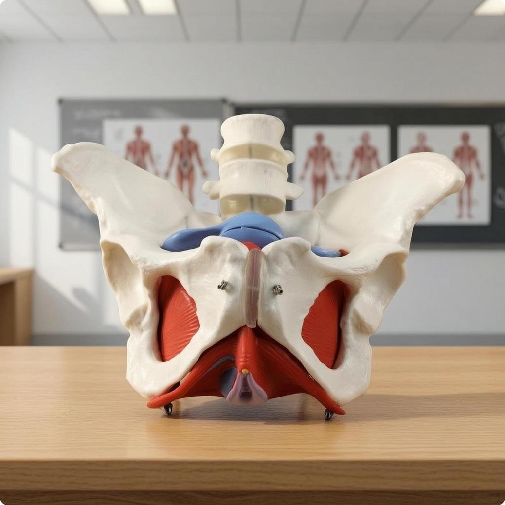 Pelvis Model with Vertebrae Structural for Educators, Physiotherapists, Classroom, Rehabilitation