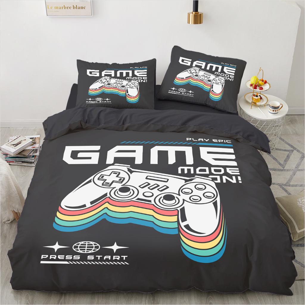 3D Printed Game Series Duvet Cover King Twin Queen Double Size Kit Pillowcase  New Wholesale Colorful Bedspread