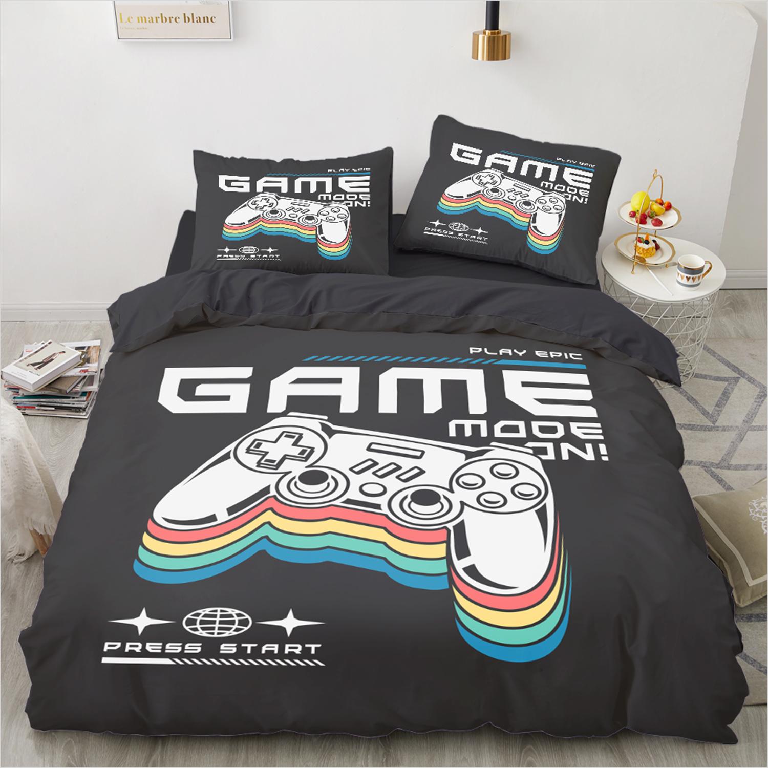 

3D Printed Game Series Duvet Cover King Twin Queen Double Size Kit Pillowcase New Wholesale Colorful Bedspread EU Twin135x200cm