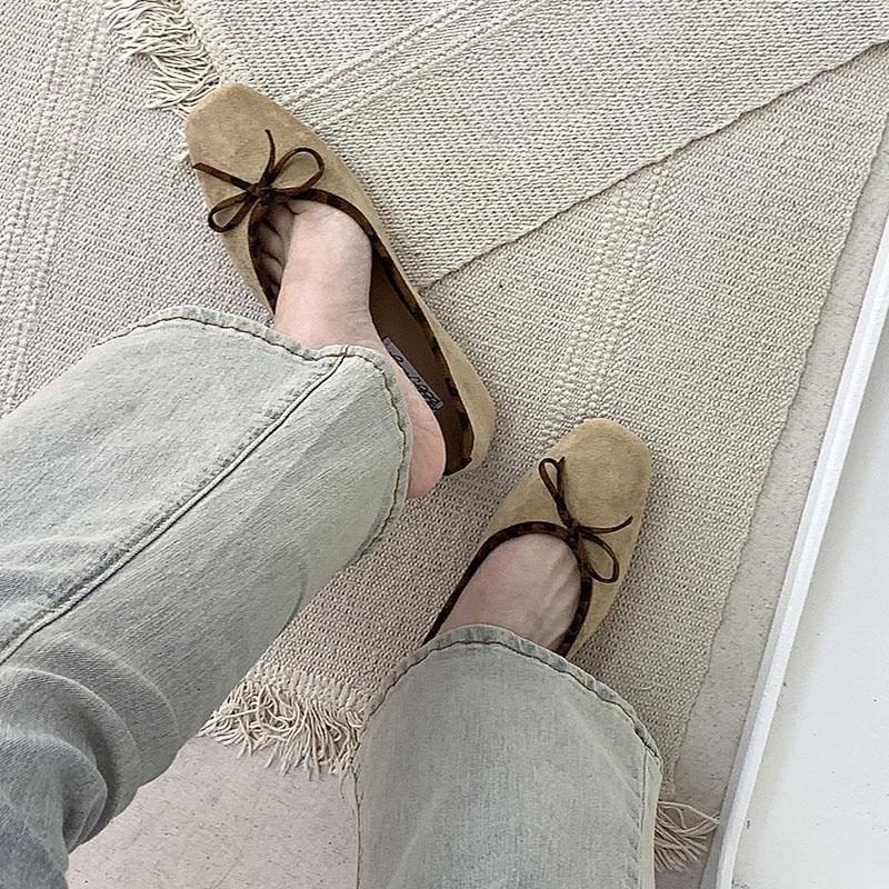 Fashion Luxury Female Shallow Women Ballet Flats Shoes Slip On Footwear Spring Summer Fashion Square Toe Ladies Flats With Shoes
