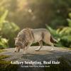 Standing Wolf Animal Model Sturdy for Imaginative Play, Kids