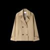 Mohan Yimei Women's Petite Double-Breasted Trench Coat