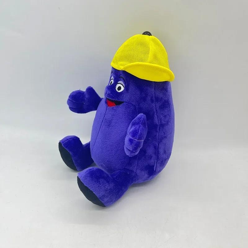 22cm Grimace Shake Yellow Hat Anime Plush Toy Plush Toy Stuffed Animals Soft Plush Children Gifts Doll Birthday