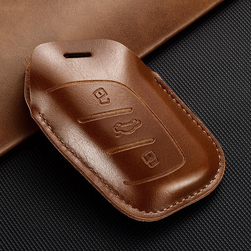 Applicable To Roewe Rx5 Leather Key Cover 350/360/w5/ei6 Shell Plus Car Buckle Ruixing Ei5 All-inclusive Creativity