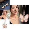Chic Butterfly Lock Chain Necklace In 18k Gold For Women Stunning Fashion Accessory