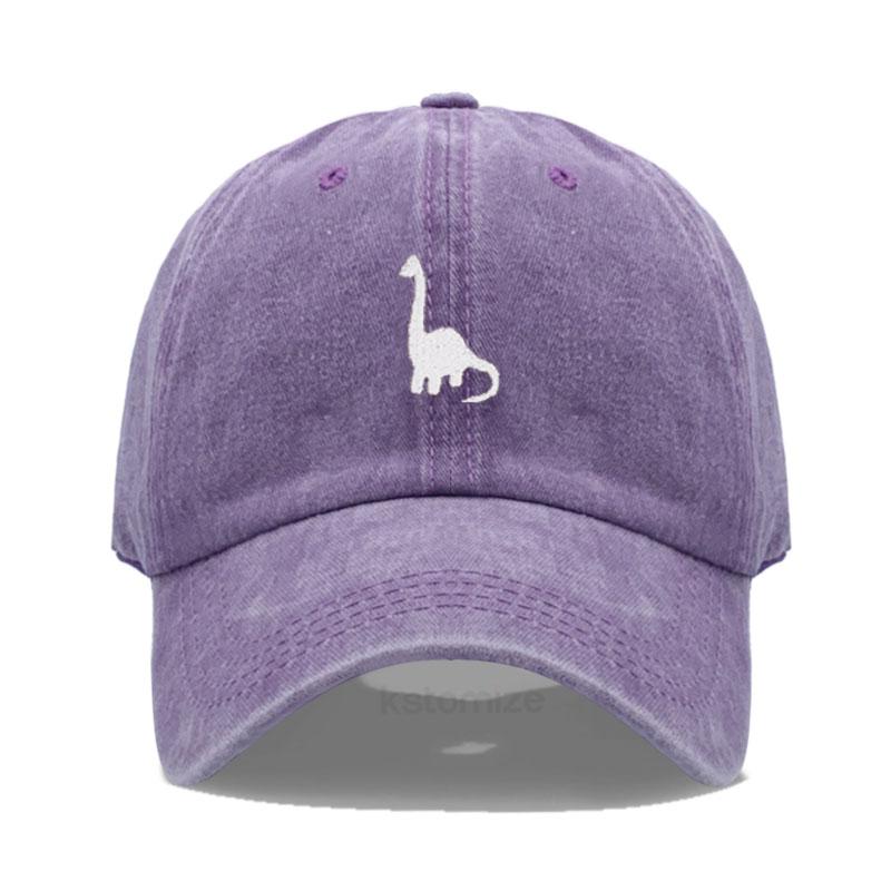 Unisex Soft Cotton Dad Hat Dinosaur Embroidery Baseball Cap For Women Men Adjustable Unisex Casual Sports Caps