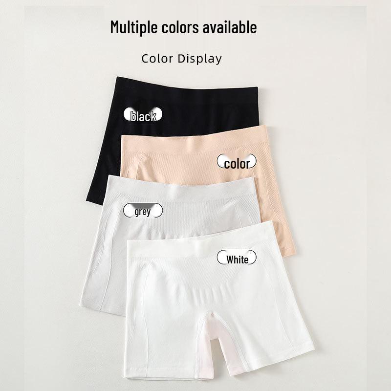 Women's High-Waisted Safety Pants: Two-in-One Anti-Exposure Seamless Leggings with Hip-Lifting Antibacterial Cotton Crotch