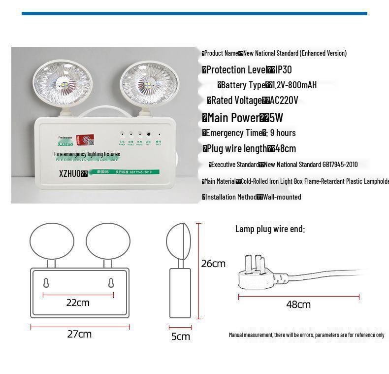 Two-in-One LED Emergency Fire Exit Light