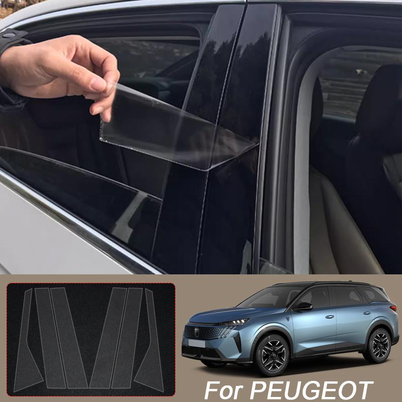 BGM1 B Pillar TPU Car Protective Film For PEUGEOT 208 308 E208 E308 408 GT 2008 3008 5008 Auto Window Body Paint Sticker Accessories