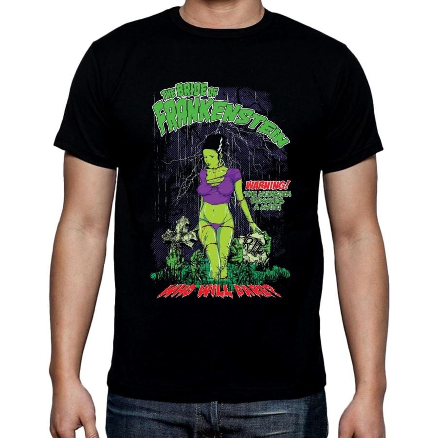 Невеста Франкенштейна Кто Осмелится Мужская Футболка (Средний, Черный) XXXXXL разноцветный
