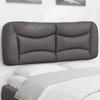 Vidaxl Headboard Cushion, Grey, 120 Cm, Faux Leather