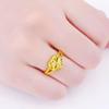 Gold Xin Xiang Yin Damen Herzring - Eleganter offener Ring, Design 'Ein Herz, ein Geist'