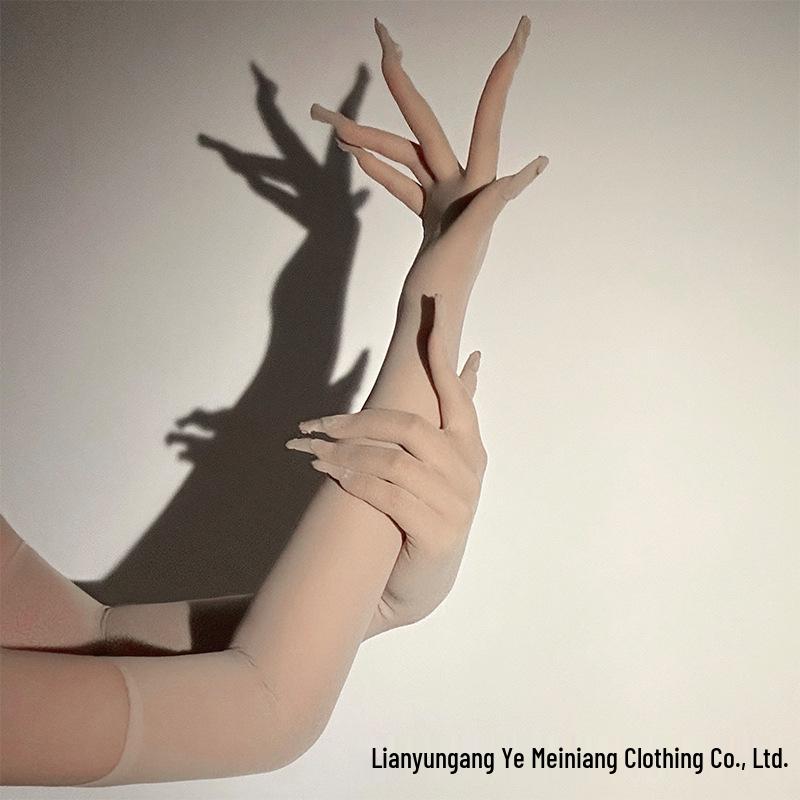 Pure Desire Black Silk Seamless Ultra-Thin Sexy Erotic Gloves