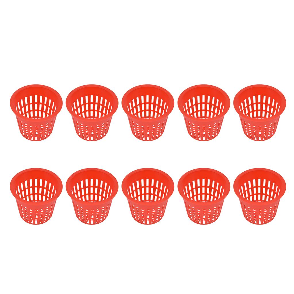 10PCS Planting Basket Plant Cultivation Basket Plastic Hydroponic Planting Mesh Cup for Garden
