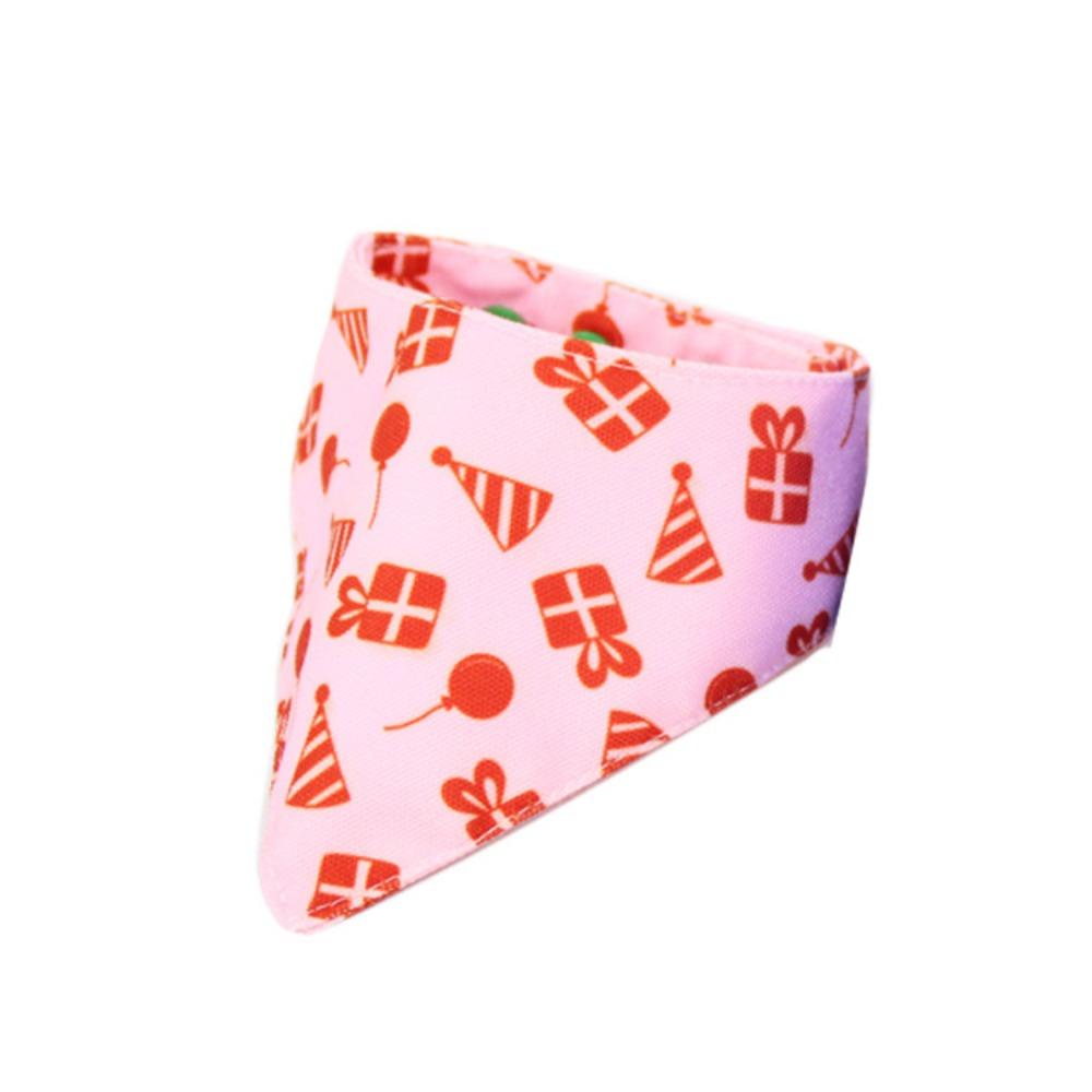 Pet it birthday party dog triangle towel adjustable cute pet saliva towel pet party decoration