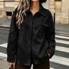 Damen Farbe Lockere Passform Freizeitjacke