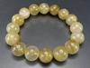 Gold Rutilated Quartz Milky Quartz Large Beads Prayer Bead Bracelet Natural Stone Size [Stone Street] Approx. 13mm+ Men's L+