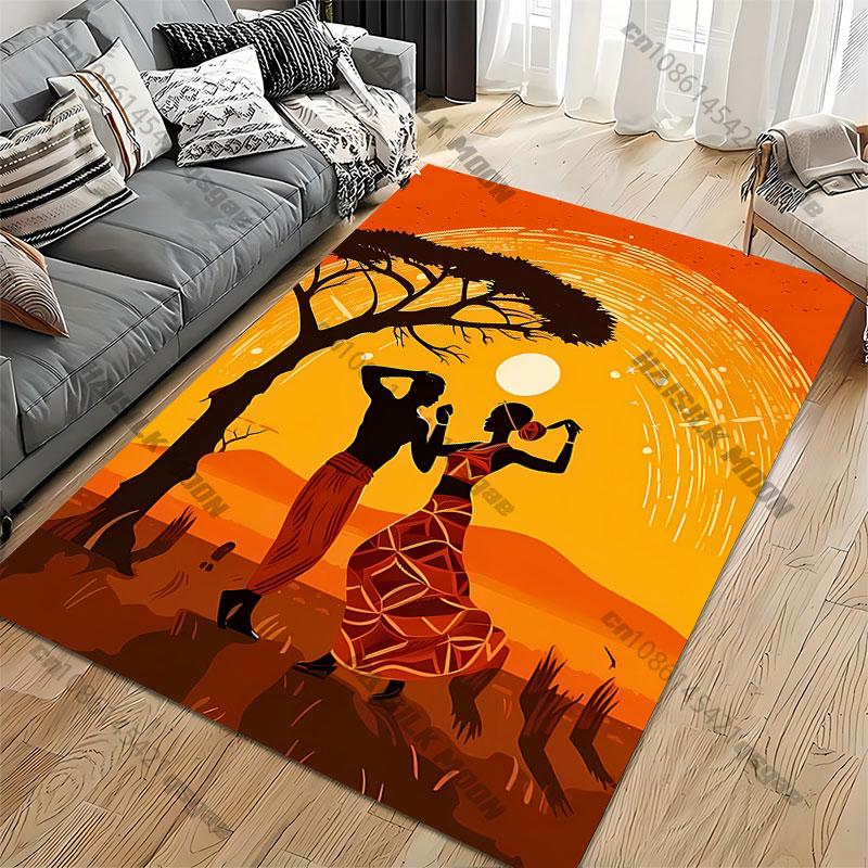 Dancing couple in sunset scenery carpet Yoga living room room decor children's crawling mat doormat area rug games mat