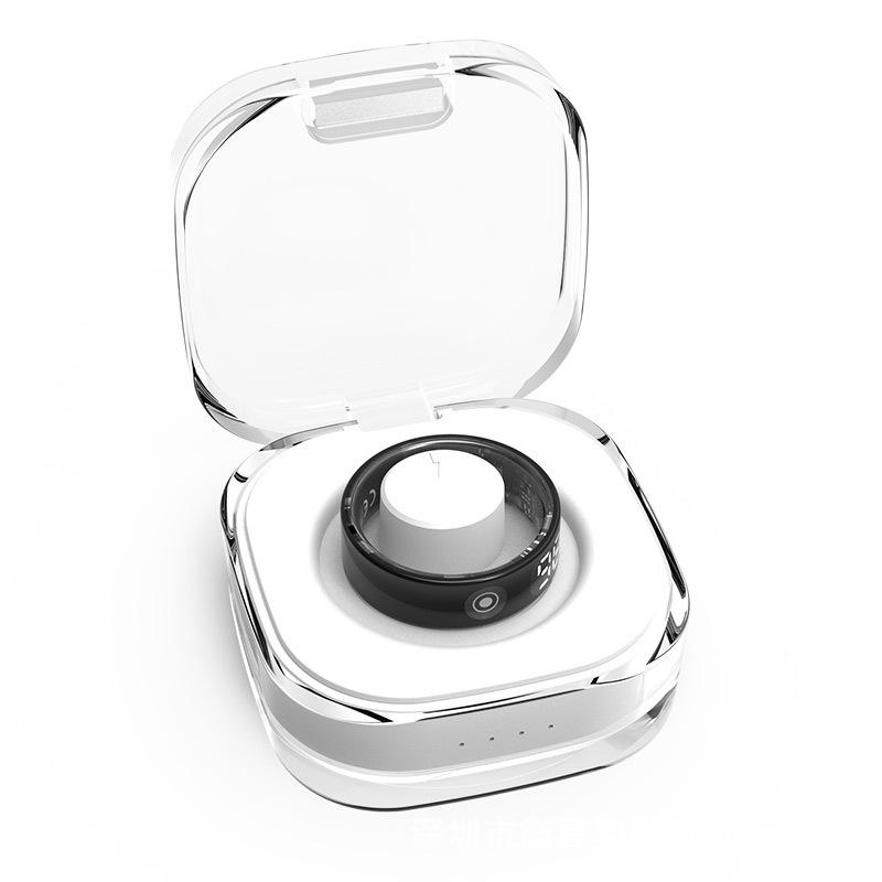 Touchscreen Smart Ring: Heart Rate, Blood Oxygen, Sleep, Exercise Tracking, E-book, Remote Photo, Magnetic Fast Charging - Douyin/TK Compatible