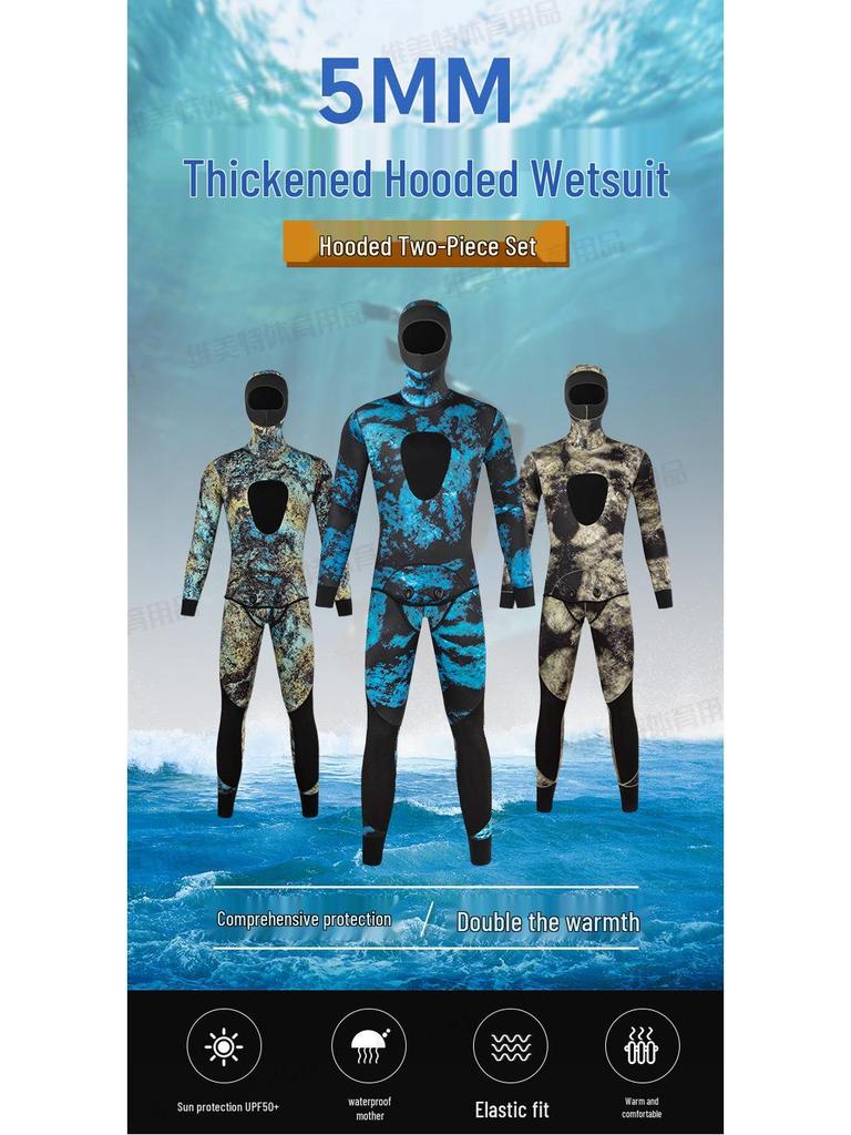 3MM Full-Length Dive Suit for Cold Water and Surfing