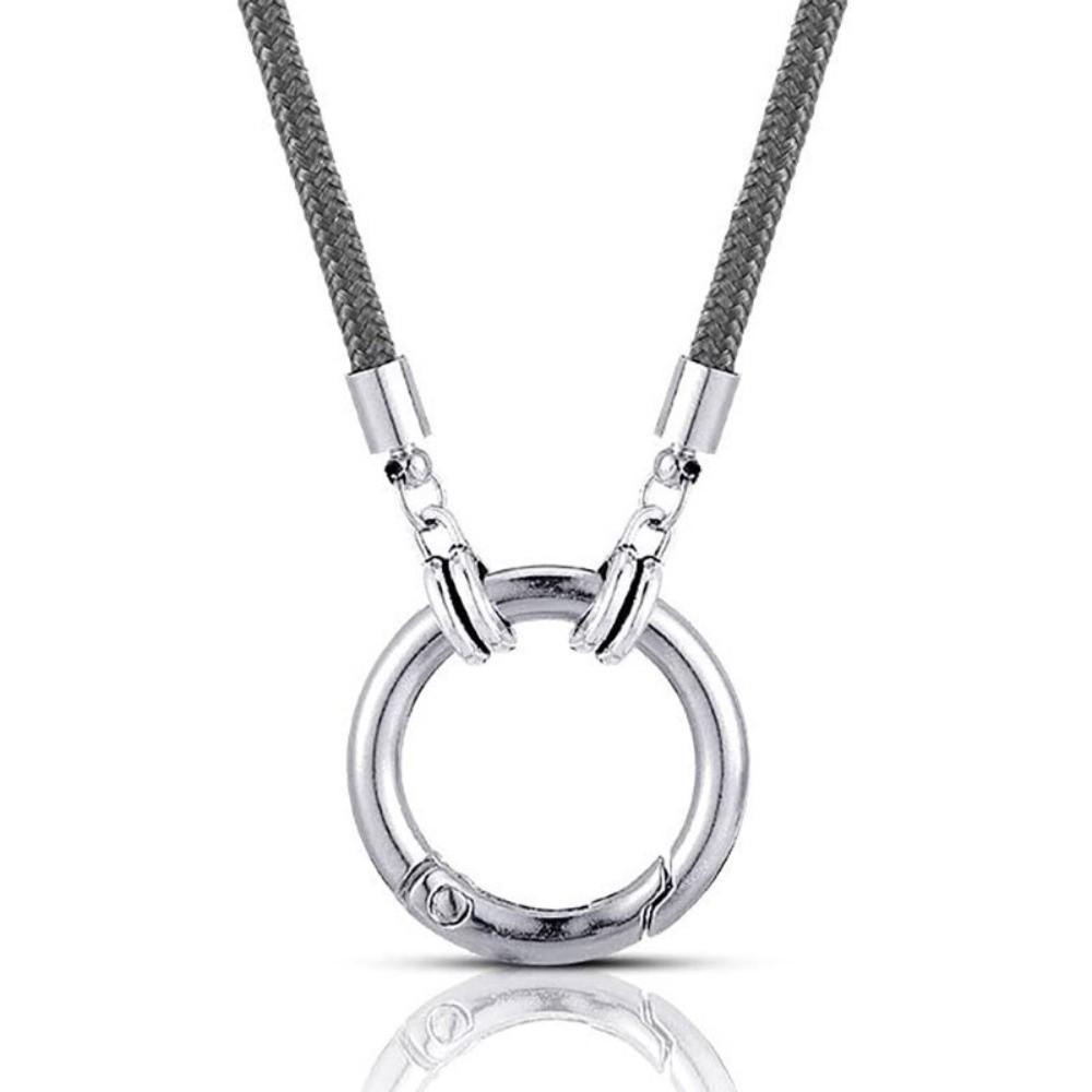 Portable Eyeglass Retainer Holder Loop Anti-Lost Eyeglass Holder Necklace Reading Glasses серый