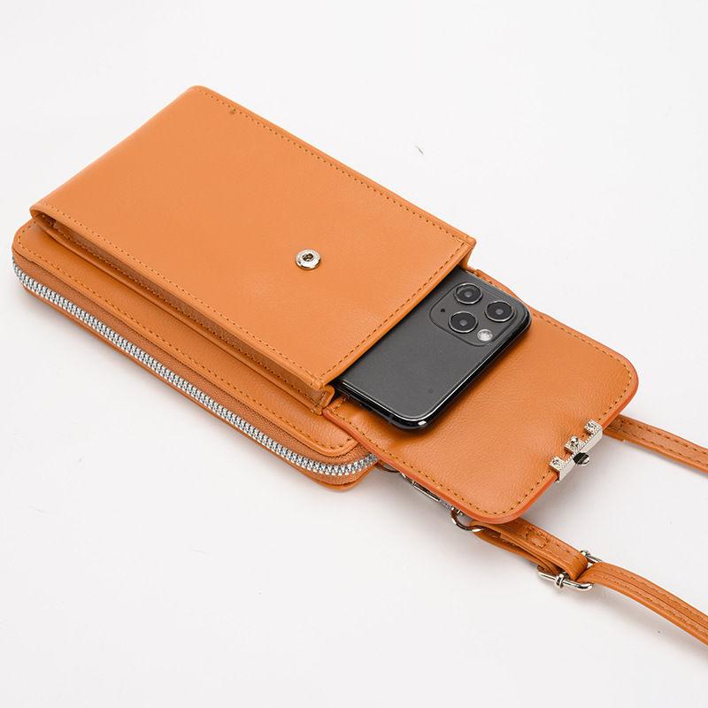 Dámská móda Tašky na telefon PU kůže Taška přes rameno Klasické crossbody messenger tašky Peněženka na zip