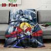 The Elric brothers Alphonse Elric 2D Flat Pattern Flannel Blanket High quality All Seasons Warmth and Comfort Perfect for Christmas Gifts.NMT0928187