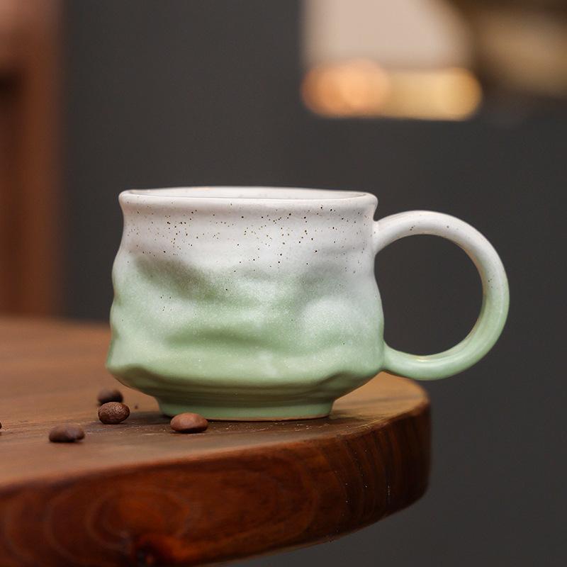 Kiln-Changed Ceramic Coffee Cup American Retro Cup Afternoon Tea Cup High Value Household Mug