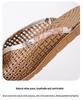 Korean Style Cute Woven Grass Slippers - Soft, Non-Slip, Silent Indoor Summer Footwear