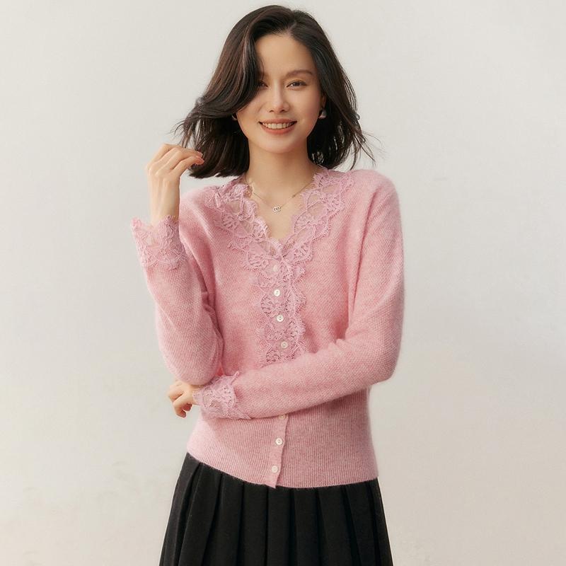 Qinghe 100% Czysty Kaszmir Sweter Damski - Ultra Miękki Luksusowy Zimowy Pulower