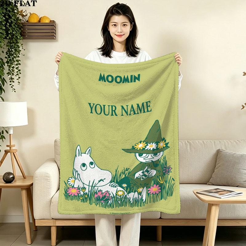 Custom Moomin Blanket, High quality Comfortable for All Seasons, Home Decor, Warmth and Comfort