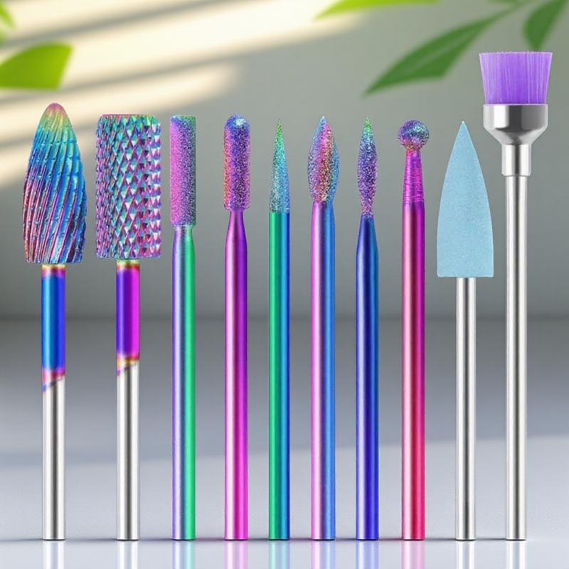 

10Pcs Electric Nail Drill Tungsten Carbide Bits Manicure Pedicure Files Nail Art Home Salon Professional Kit