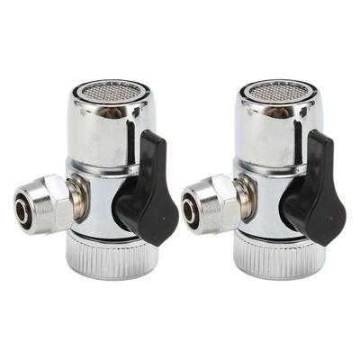 3pcs G38 In Sink Faucet Diverter Valve Three Way Universal Easy Installation Hose Diverter Faucet