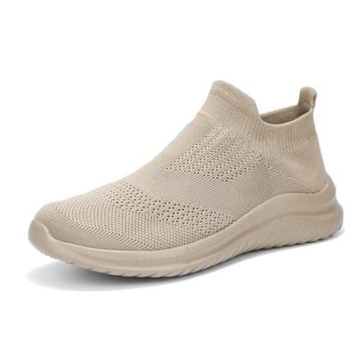 Large Size Men's Shoes Fly-woven Mesh Sports Casual Shoes Cover Feet Lazy Socks Shoes Couple Lightweight Running Shoes Women