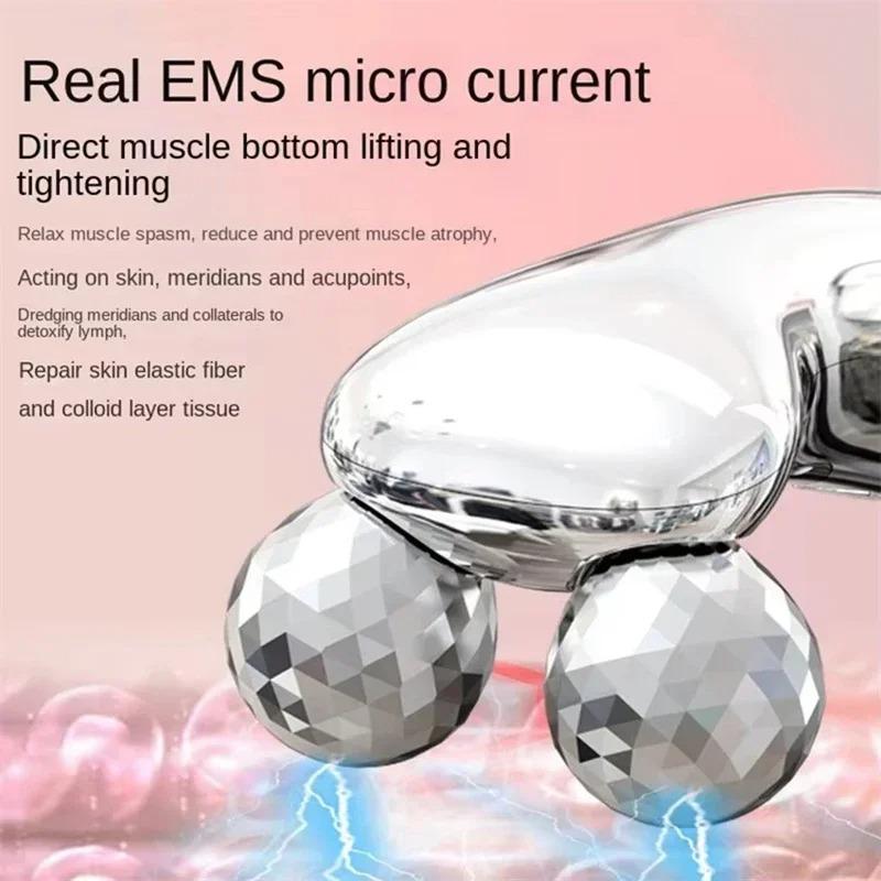 New Electric Facial Slimming Rollor Facial Micro-current Beauty Instrument Face Lift Roller Massager Skin Tighten Beauty Devices