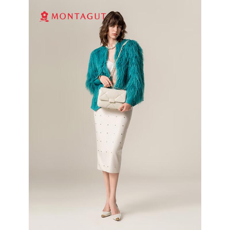 Montagut Genuine Leather Quilted Small Shoulder Bag