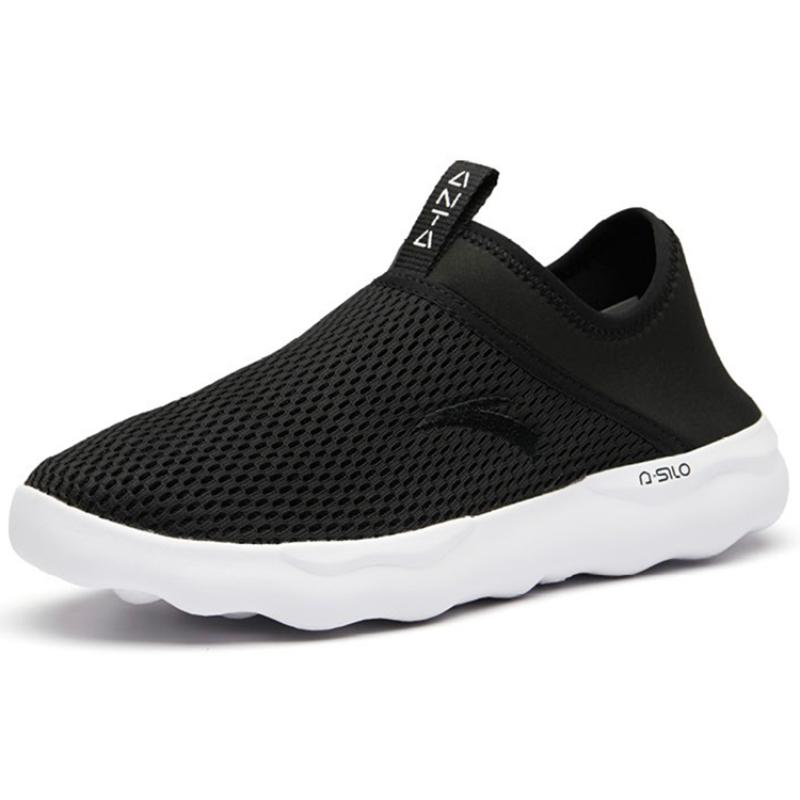 Anta Cushioning, Breathable, Lightweight Low top Training Shoes Men's Black White Sneakers 91928605-1