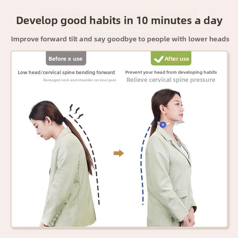 Adjustable Cervical Traction Device Posture Corrector Cervical Collar Neck Braces Support Stretcher Spine Protector Pain Relief