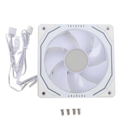 Ventilátor chladiče CPU 120mm 3pinový ARGB PWM regulace 800 až 1800RPM LED světlo Počítačový chladicí ventilátor pro