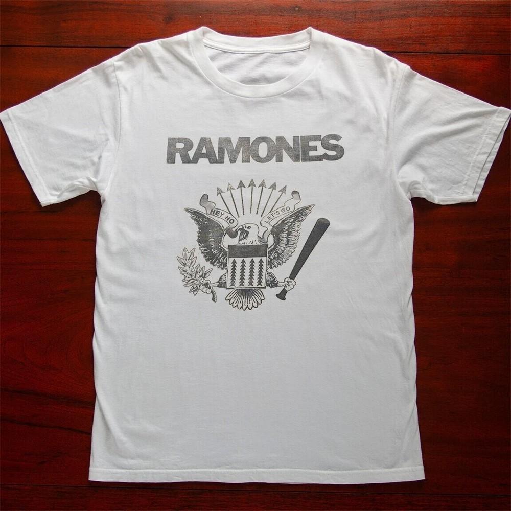 

Ramones Shirt Tour Concert Punk Rock Band Unisex White Size S-5XL Unisex T-Shirt S
