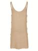 Sexy U Neck Sleeveless Knit Horizontal Stripes Side Cut Out Beach Vacation Dress 2025 Summer Beachwear Women's Mini Dresses K90