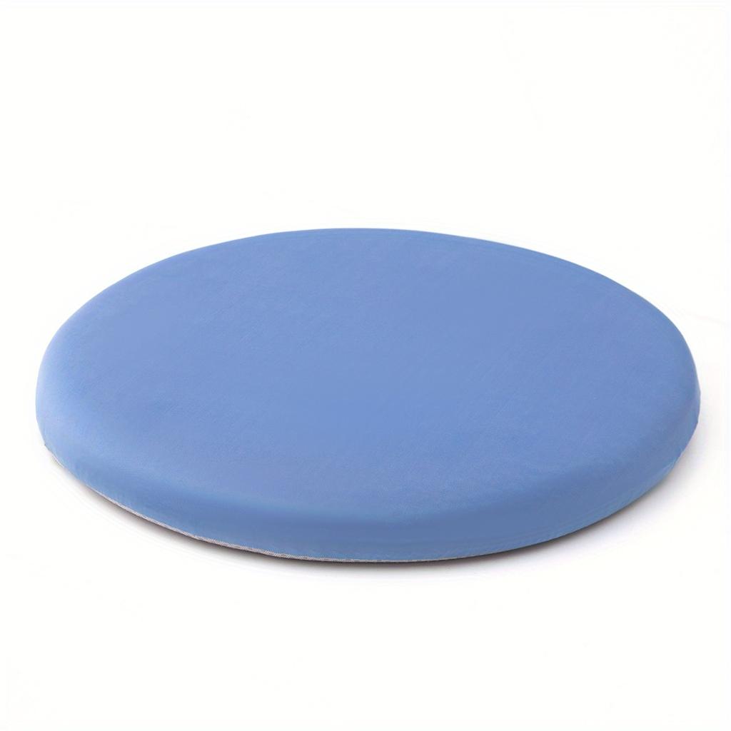 Open Round Ice-slip Fiber Fabric Memory Seat Cushion for Office and Home Use, Rebound Seat Cushion for All Seasons