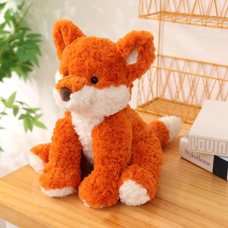 Wavy Fur Forest Animals Doll Soft and Adorable Plush Pig Monkey Fox Sheep Pillow Toy Elephant Reindeer Kawaii Super Soft Gift