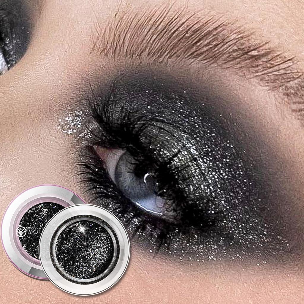 YOUNG VISION Liquid Gel Glitter Eyeshadow, Face & Body, Quick-Dry, Sheer Waterlight Liquid Gel Formula, Easy Blend for Long Lasting Galactic Glow