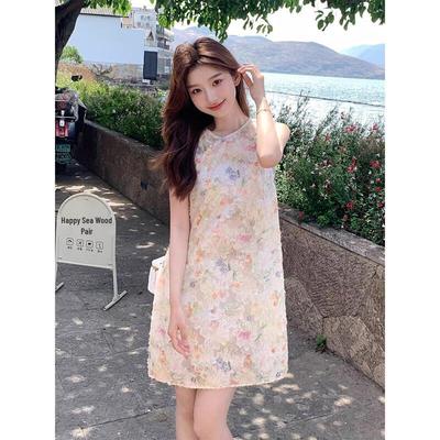 JK&JS Damen Neues Chinesisches Stil Gerades Kleid